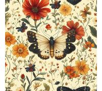 Générique Papier Peint 3D Motifs Texture Papillon Coloré Fleurs Durable Résistant à l'Eau et Nettoyage Facile Idéal pour Salon Chambre Bureau ou Salle de Jeux Tapisserie Adhésive 53 cm x 1000 cm