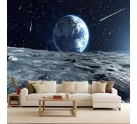 Générique Papier Peint 3D Panoramique Galaxie 366x256 cm XXL Muraux Univers Terre Papier Peint intissé Style Science-Fiction Pour Chambre Salon Personnalisé Décoration Murale