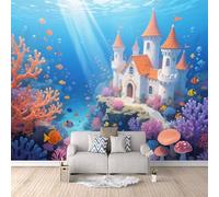 Générique Papier Peint 3D Sous La Mer, Papier Peint Monde Sous-Marin Coloréinspiration Design Français Créer Un Mur D’Accent Cache Les Imperfections Du Mur Alignement Parfait Écologique 300X210cm