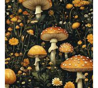 Générique Papier Peint à Décoller et à Coller Champignon 30×300cm Forêt De Champignons Abstraite Amovible et Imperméable Décoratif Papier Peint Autocollant pour Chambre coucher Salle de Bains