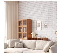 Générique Papier peint à décoller et à coller en brique 27,5"× 197" Papier de contact imitation brique Papier peint en vinyle for chambre à coucher, cuisine, cheminée, mur d'accent(Blue)