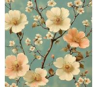 Générique Papier Peint à Décoller et à Coller Fleurs 30×300cm Fleurs Roses Et Blanches Amovible et Imperméable Décoratif Papier Peint Autocollant pour Salon Chambre à coucher Salle de Bains