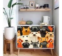Générique papier peint adhesif 44 X100Lcm Chien Mignon papier peint enfant Effet 3D réaliste, ajoute du caractère à n’importe quelle pièce - sans colle ni poussière Z263862