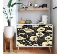 Générique papier peint adhesif 44 X100Lcm Fleurs De Papillons Rétro Noir Et Blanc papier peint cuisine Idéal pour transformer une vieille cuisine ou salle à manger sans grands travaux Z263907