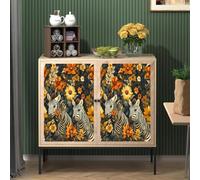 Générique papier peint adhesif 44 X100Lcm Fleurs De Zèbre Jaunes papier peint enfant Effet 3D réaliste, ajoute du caractère à n’importe quelle pièce - sans colle ni poussière Z262636
