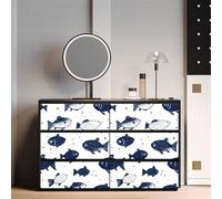 Générique papier peint adhesif 44 X100Lcm Poisson D'art De Dessin Animé papier peint cuisine Idéal pour transformer une vieille cuisine ou salle à manger sans grands travaux Z263620