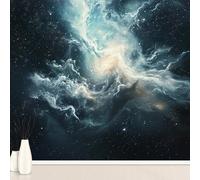 Générique Papier Peint Adhésif Univers Planète Star Nebula, Ciel étoilé 3D Murale 256 x 350 cm, Mystique Astronomie Stickers Muraux pour Salon Chambre Salle de Bain Autocollant Murale Décoration