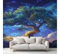 Générique Papier Peint Arbre de Vie Papier Peint Panoramique Fantaisie Art Papiers Peints Intissé Fresque Murale, Decoration Chambre Salon, 500 x 260 cm M&31C
