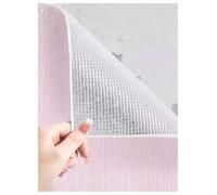 Générique Papier peint auto-adhésif en coton mousse, panneaux muraux imperméables et insonorisants, facile à installer for la salle de bain du bureau à domicile(Pink,75x2000cm/29.5x787.4in)