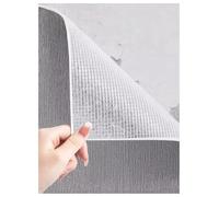 Générique Papier peint auto-adhésif en coton mousse, panneaux muraux imperméables et insonorisants, facile à installer for la salle de bain du bureau à domicile(Grey,75x280cm/29.5x110.2in)