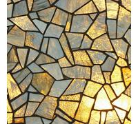 Générique Papier Peint Auto-adhésif Style Moderne Mat épais 45x300CM Briques Paillettes Dorées Film Imperméable Autocollant Amovible Meuble Salon Salle de Bain Cuisine Chambre Armoire Decoratif