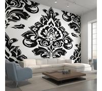 Générique Papier Peint Baroque, Motif Papier Peint Intissé Panoramique Damassé Victorien 200x140 Wallpaper Pour Salon Chambre Deco Murale W&80