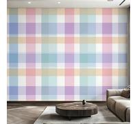 Générique Papier Peint Carreaux Papier Peint Panoramique Mosaïque Géométrique Colorée Papiers Peints Intissé Fresque Murale, Decoration Chambre Salon Wallpaper, 310 x 250 cm PB&-0