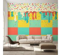 Générique Papier Peint Coulure de Creme Glacee Intissé, 200 x 140 (L x H)
