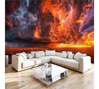 Générique Papier Peint Fin Du Monde Tempête Coucher De Soleil 3D Panoramique intissé Murale Papier Peint xxl Fresque Murale Moderne Peinture Murale Décorative pour Salon Chambre 200x140 7yf413