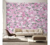 Générique Papier Peint Floral Vintage, Motif Papier Peint Intissé Panoramique Fleur Rustique Ferme 200x140 Wallpaper Pour Salon Chambre Deco Murale W6