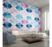 Générique Papier Peint Géométrie Abstrait, Motif Papier Peint Intissé Panoramique Kaléidoscope 250x175 Wallpaper Pour Salon Chambre Deco Murale W28