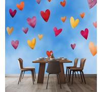 Générique Papier Peint Intissé 3D Rêve Saint Valentin Amour 250x175 cm Papier Peint Mural Poster Tableaux Muraux Tapisserie Photo, Mural Personnalisé pour Salon Chambre Décor