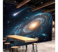 Générique Papier Peint Intissé 450x315cm Nébuleuse Cosmique papier peint chambre Galaxie Colorée Toile murale 3D à effet artistique sans couture, adaptée au mur principal du salon