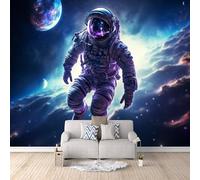 Générique Papier peint intissé Astronaute 200 × 200 cm Toison Mur XXL Tableaux Muraux Tapisserie Photo Décoration Murale Salon Chambre Papier peint Astronaute De L'étoile Spatiale -a-a-18036-c-a