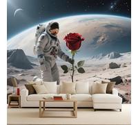 Générique Papier Peint Intissé Astronaute, Wall Mural Univers Espace 300X210Cm Décoration Murale Rapide Diy Fresque Murale Créative Tête De Lit Chambre Salon Facile À Appliquer