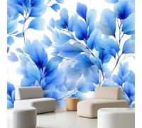 Générique Papier peint intissé Botanique Minimaliste 200 x 140 cm, Papier peint Feuilles Branches Photo Panoramique, Décoration Murale Facile à Poser pour Salon Chambre à Coucher Cuisine