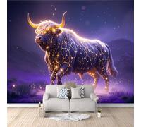Générique Papier Peint Intissé bœuf, 3D Panoramique Murale Galaxie de l'éclipse 300x210cm Décoration murale rapide DIY fresque murale créative tête de lit chambre salon facile à appliquer