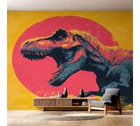 Générique Papier Peint Intissé Dinosaure Fantastique, Papier Peint Panoramique Tyrannosaure Rex pour Salon Chambre Bureau Couloir, Décoration Murale, 200 x 140 cm (L x H) Y&W62