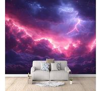 Générique Papier Peint Intissé Galaxie Des Couleurs, Wallpaper Art Photo Univers Espace 300X210Cm Décoration Murale Rapide Diy Fresque Murale Créative Tête De Lit Chambre Salon Facile À Appliquer