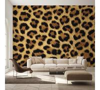 Générique Papier Peint Intissé Imprimé Léopard, Papier Peint Panoramique Peau de Léopard pour Salon Chambre Bureau Couloir, Décoration Murale, 250 x 175 cm (L x H) Y&W28