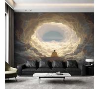 Générique Papier Peint Intissé Méditation Zen, Papier Peint Panoramique Spirituel Yoga pour Salon Chambre Bureau Couloir, Décoration Murale, 300 x 210 cm (L x H) Y&W93