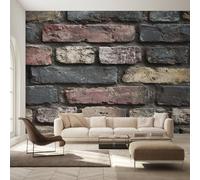 Générique Papier Peint Intissé Mur de Briques, Papier Peint Panoramique Brique Rustique Vintage pour Salon Chambre Bureau Couloir, Décoration Murale, 366 x 254 cm (L x H) Y&W45