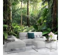 Générique Papier peint intissé Plantes Vertes 350 x 256 cm (W x H) Forêt Tropicale Humide Toison Mur Tableaux Muraux Tapisserie Photo Décoration Murale Salon Chambre