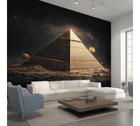 Générique Papier Peint Intissé Pyramide, Papier Peint Panoramique Pyramides Égyptiens Planète pour Salon Chambre Bureau Couloir, Décoration Murale, 300 x 250 cm (L x H) Y&W14