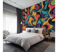 Générique Papier Peint Intissé Rétro Années 70 8 100 x 70 cm Papier Peint Panoramique Grandes poster Mural Photo pour Salon, Chambre, Décor Fond TV &WUT388