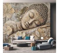 Générique Papier Peint Intissé Statue De Bouddha 300 x 210 cm Papier Peint Panoramique Grandes poster Mural Photo pour Salon, Chambre, Décor Fond TV &UTJ349
