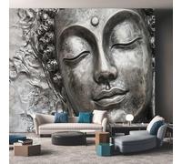 Générique Papier Peint Intissé Statue De Bouddha 3D 400 x 280 cm Papier Peint Panoramique Grandes poster Mural Photo pour Salon, Chambre, Décor Fond TV &UTJ375