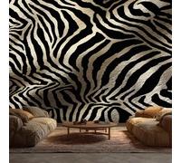 Générique Papier Peint Intissé Zèbre Animaux 250 x 175 cm Papier Peint Panoramique Grandes Poster Mural Photo pour Salon, Chambre, Décor Fond TV S12
