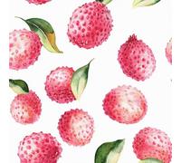 Générique Papier peint Litchi Fruit épais mat 44x600 cm à décoller et à coller Fruits Tropicaux papier de contact autocollant en plastique avec dos adhésif couverture de plan de travail table