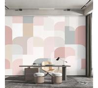 Générique Papier Peint Milieu du Siècle, Motif Papier Peint Intissé Panoramique Abstrait Moderne 400x280 Wallpaper Pour Salon Chambre Deco Murale W52