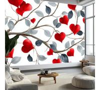 Générique Papier Peint Minimaliste Élégant Botanique Vigne - 400 x 280 cm Panoramique 3D Papier Peint, Couleur Murale Salon Chambre à Coucher Cuisine Maison Décoration Intérieure Toile Fond TV