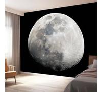 Générique Papier Peint Moderne Chic Panoramique Céleste Lune Décoration Murale 400 x 280cm, 3D Papier Peint Intissé pour Chambre Salon Cuisine Bureau Salle à Manger