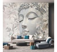 Générique Papier Peint Motif Statue De Bouddha 3D, Papier Peint Panoramique Tableaux Photo Muraux Utilisé Pour Chambre, Salon, Fond TV Décoration Murale 300 x 210 cm &UTJ381