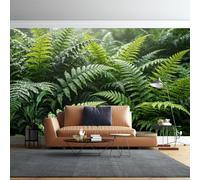 Générique Papier Peint Mural Autocollant Motif Feuilles De Forêt Tropicale 140 Cm (H) X 210 Cm (L)-Décoration Murale Amovible-Papier Contact-Art Moderne-Revêtement Mural Imperméable À Poser S