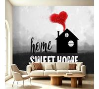 Générique Papier Peint Mural Noir Minimaliste Architecture Bâtiment, Style Loft Industriel & Urbain Chic, Papier Peint Intissé Premium Lavable & Durable, Tapisserie Murale 3D 250 x 175(WxH)