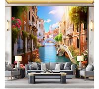 Générique Papier Peint Nature Beau Paysage Urbain - Brun Moderne Murales pour Salon Chambre D'Enfant Décoration, Mural Papier Peint Intissé pour Mur de Fond de Canapé 350 x 256 cm