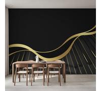 Générique Papier Peint Onde Musicale, Intissé Murale 152x104cm | Papier Peint Panoramique Touches de Piano, Chambre Wallpaper, Fresque, Salon Deco D&O217