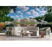 Générique Papier Peint Panoramiqu Palais Catherine Russie 3D intissé Murale Palais Royal Papier Peint xxl Fresque Moderne Peinture Murale Décorative pour Salon Chambre 366x254 23f214