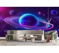 Générique Papier Peint Panoramiqu Planètes Espace 3D intissé Murale Technologique Papier Peint xxl Fresque Moderne Peinture Murale Décorative pour Salon Chambre 250x175 18f78
