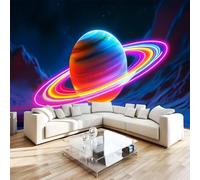 Générique Papier Peint Panoramiqu Planètes Espace 3D intissé Murale Technologique Papier Peint xxl Fresque Moderne Peinture Murale Décorative pour Salon Chambre 250x175 19f302